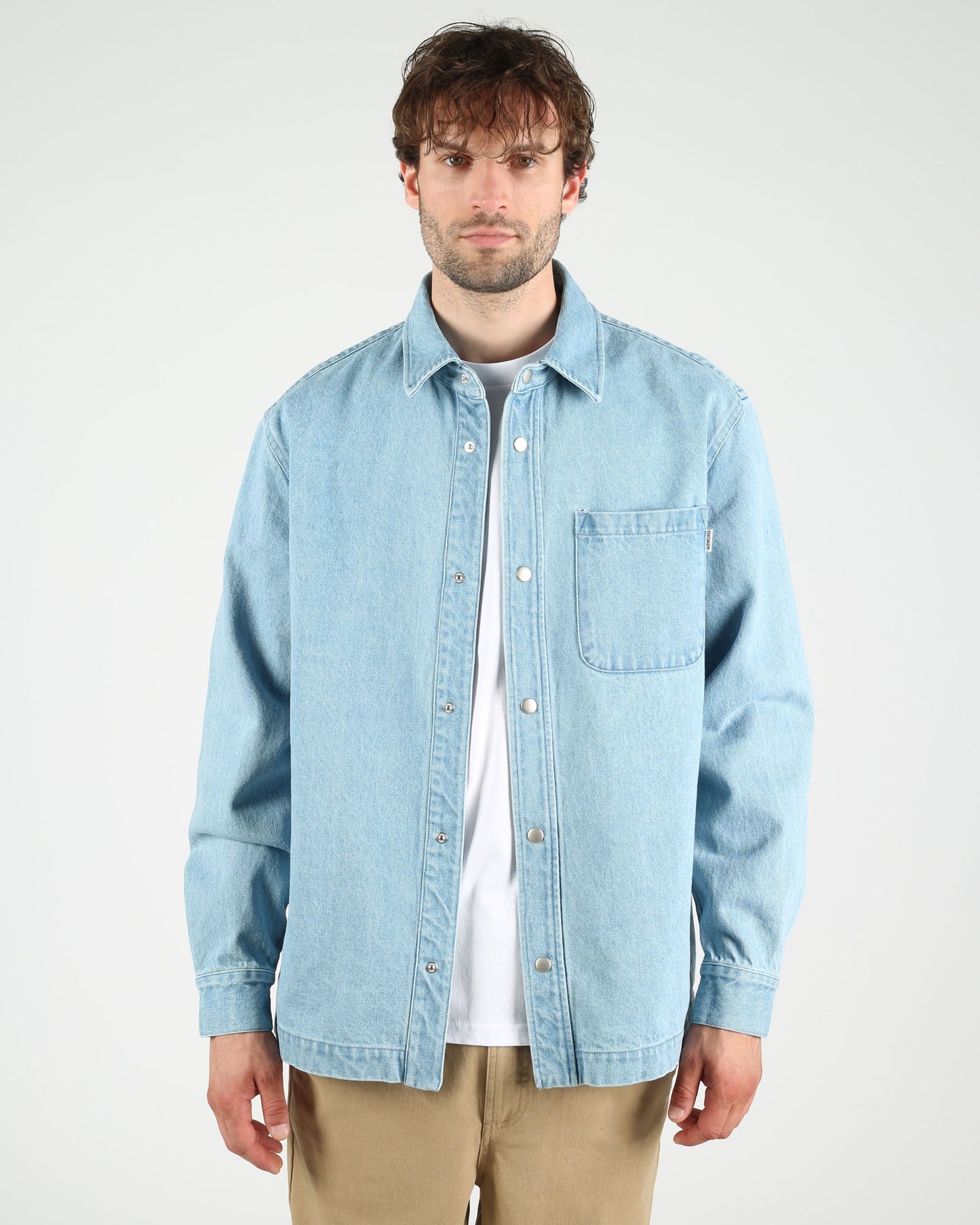 Len Denim Overshirt - Light Denim