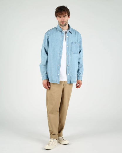Len Denim Overshirt - Light Denim