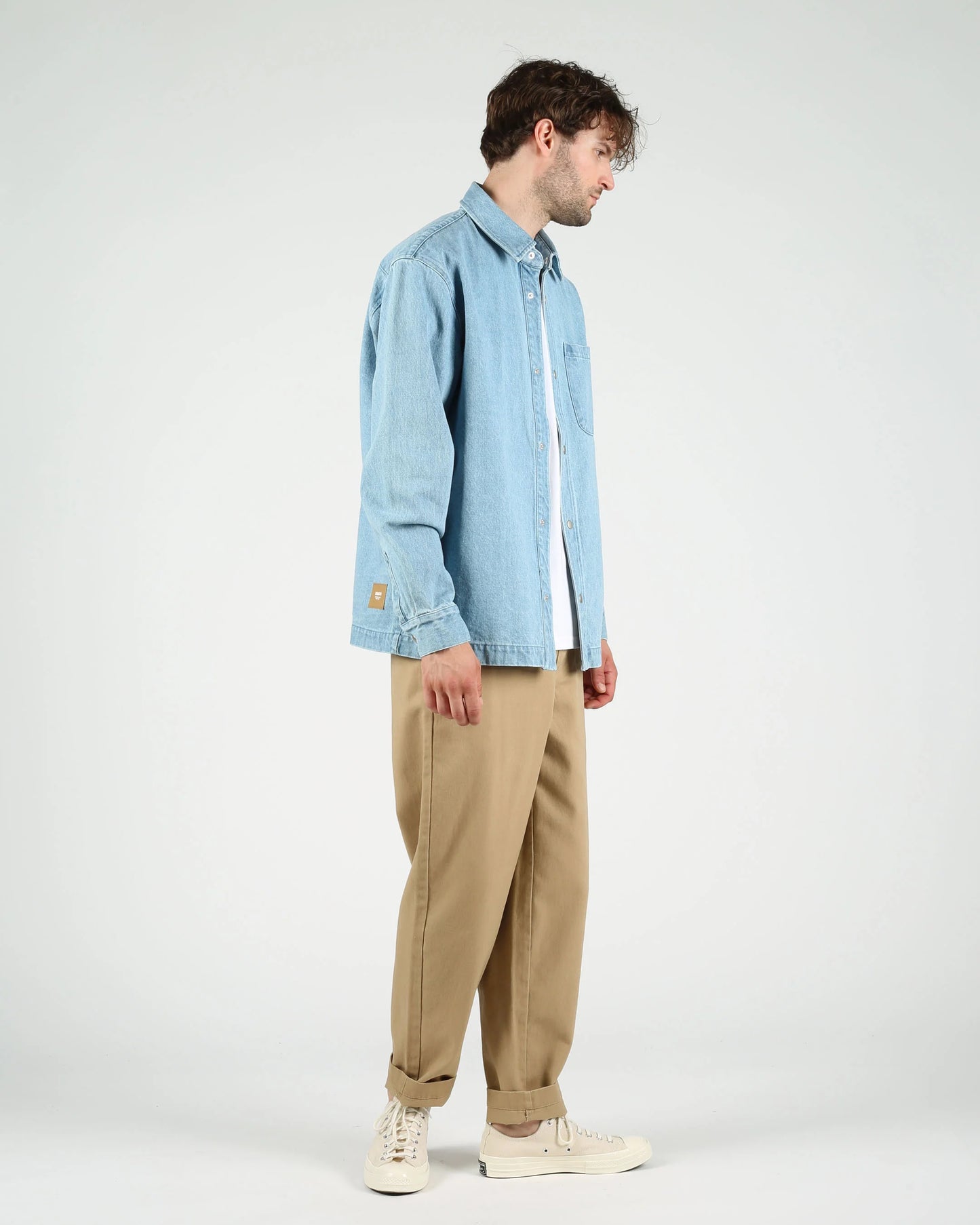 Len Denim Overshirt - Light Denim