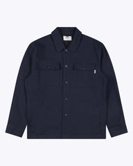 Byrd Coton Twill Worker Shirt - Navy Blue
