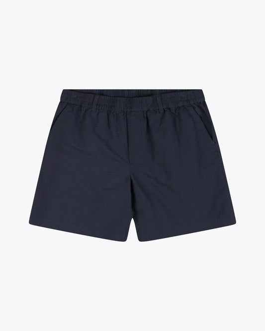 Devon Seersucker Short - Dark Navy