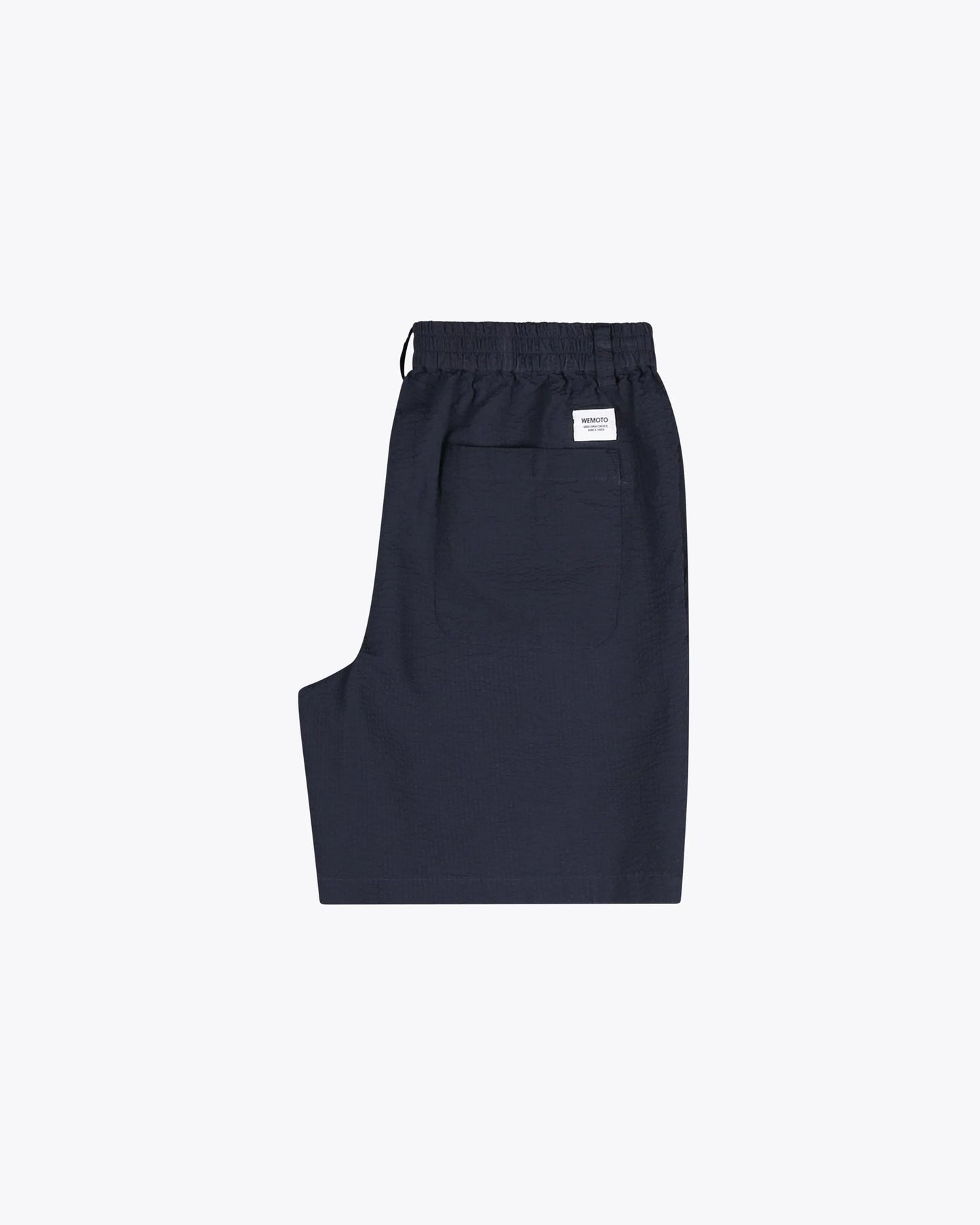Devon Seersucker Shorts - Navy Blue