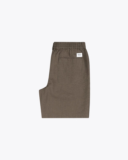 Devon Seersucker Shorts - Navy Blue