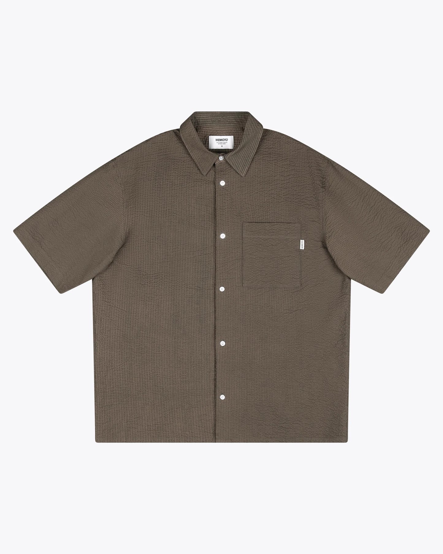 Walker Seersucker Short Sleeve Shirt - Olive