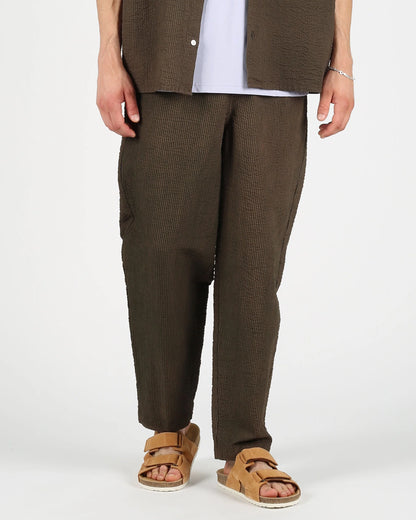 Grover Seersucker Pant - Olive