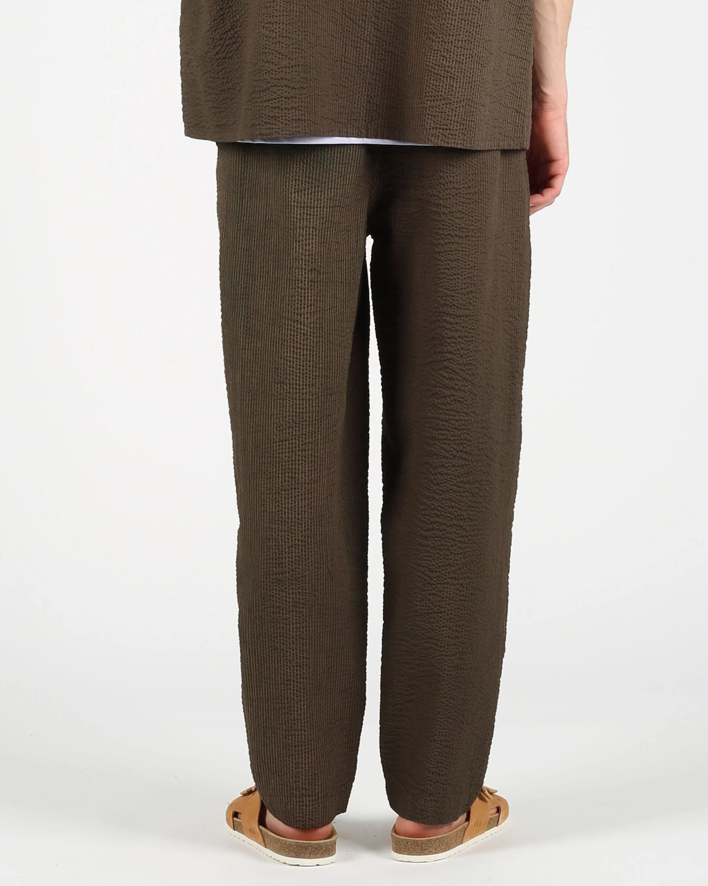 Grover Seersucker Pant - Olive