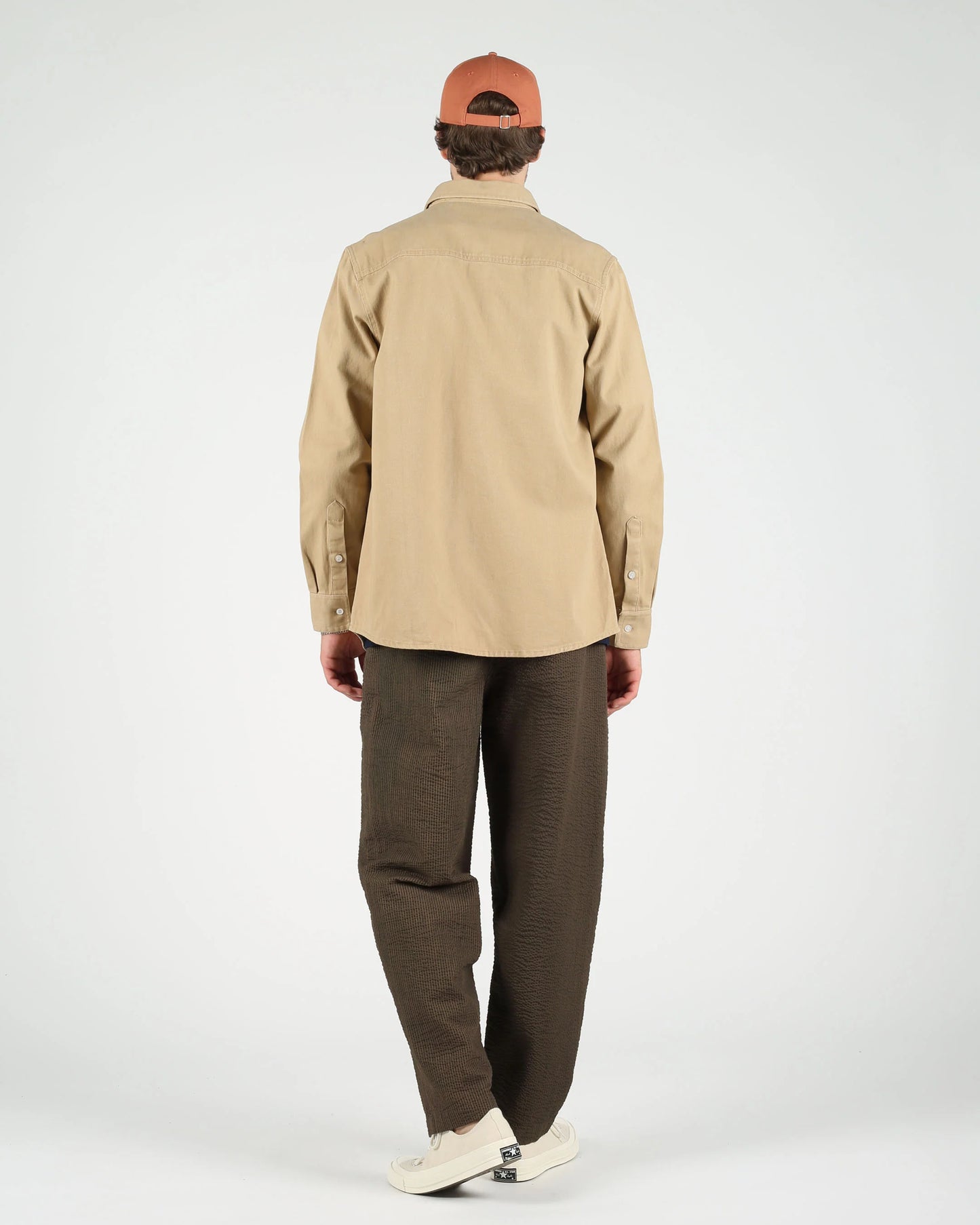 Bobby Coton Twill Shirt - Beige