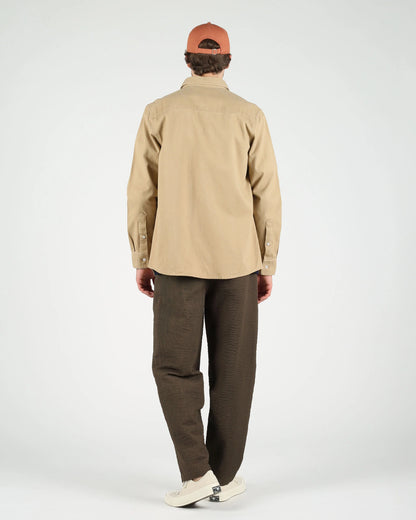 Bobby Coton Twill Shirt - Beige