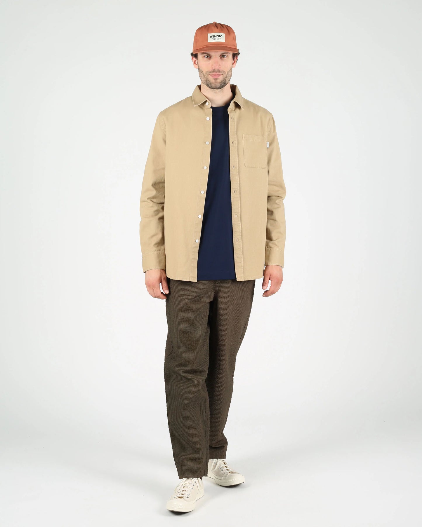 Bobby Coton Twill Shirt - Beige