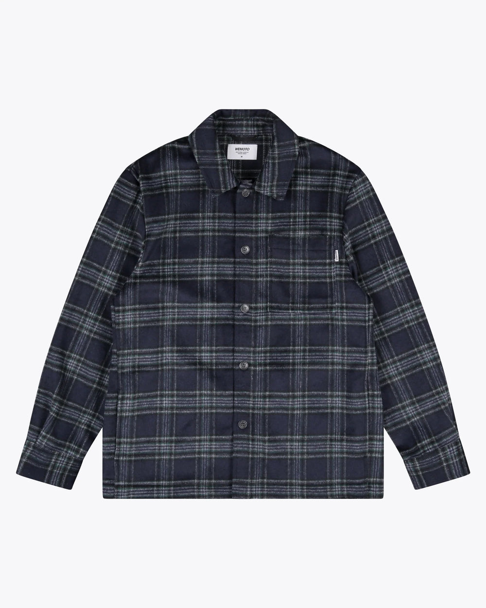 William Wool Over Shirt - Navy Blue