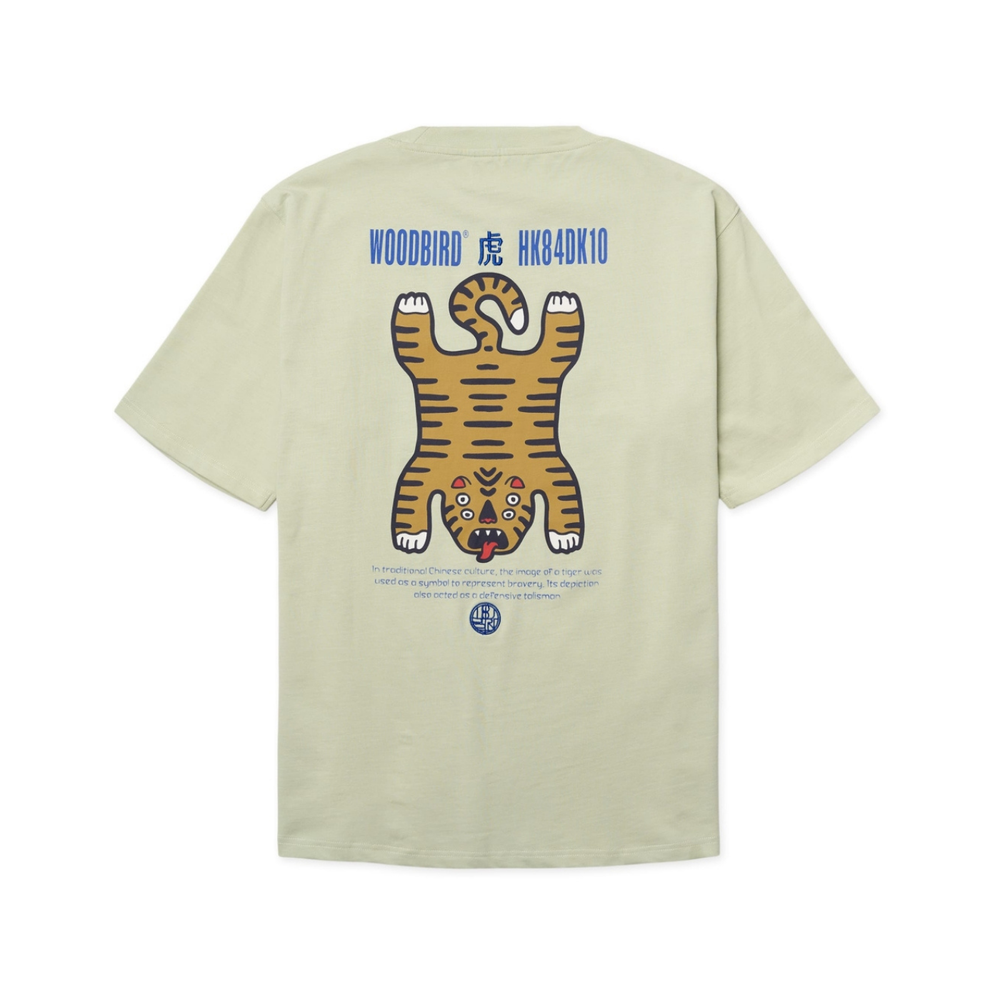 Baine Tiger Tee - Dusty Green
