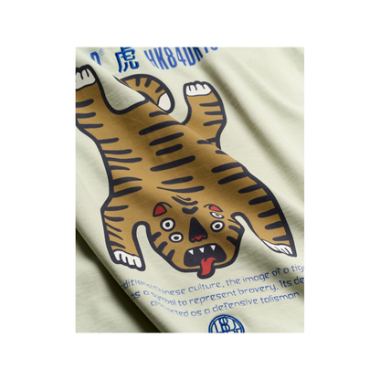 Baine Tiger Tee - Dusty Green