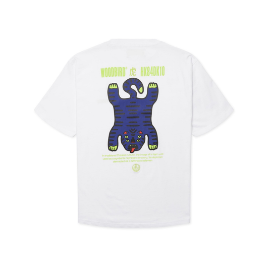 Baine Tiger Tee - White