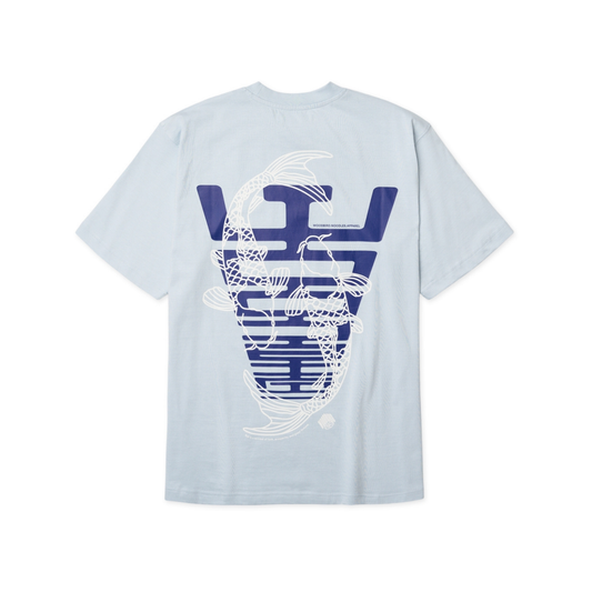 Baine Carp Tee - Dusty Blue