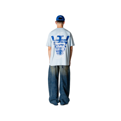 Baine Carp Tee - Dusty Blue
