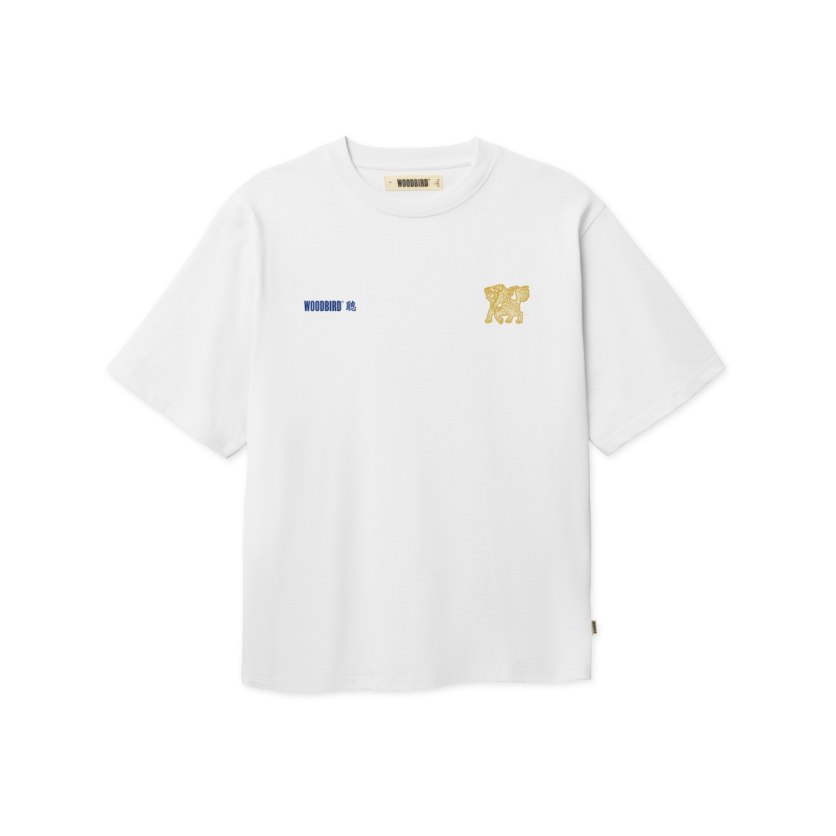 Baine Golden Tee - White