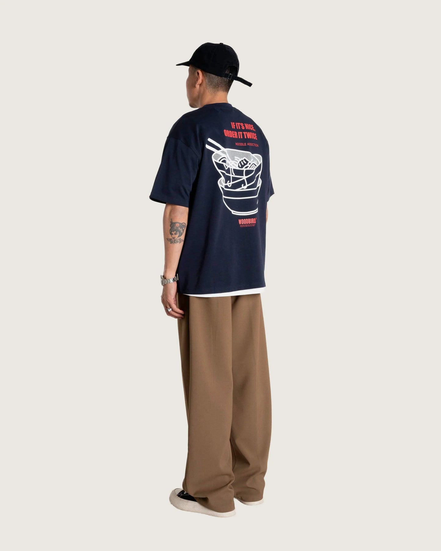 Baine Noodle Tee - Navy