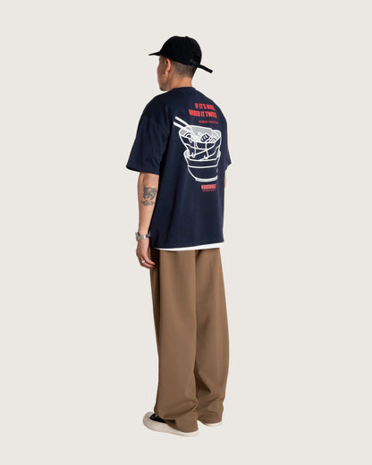 Baine Noodle Tee - Navy