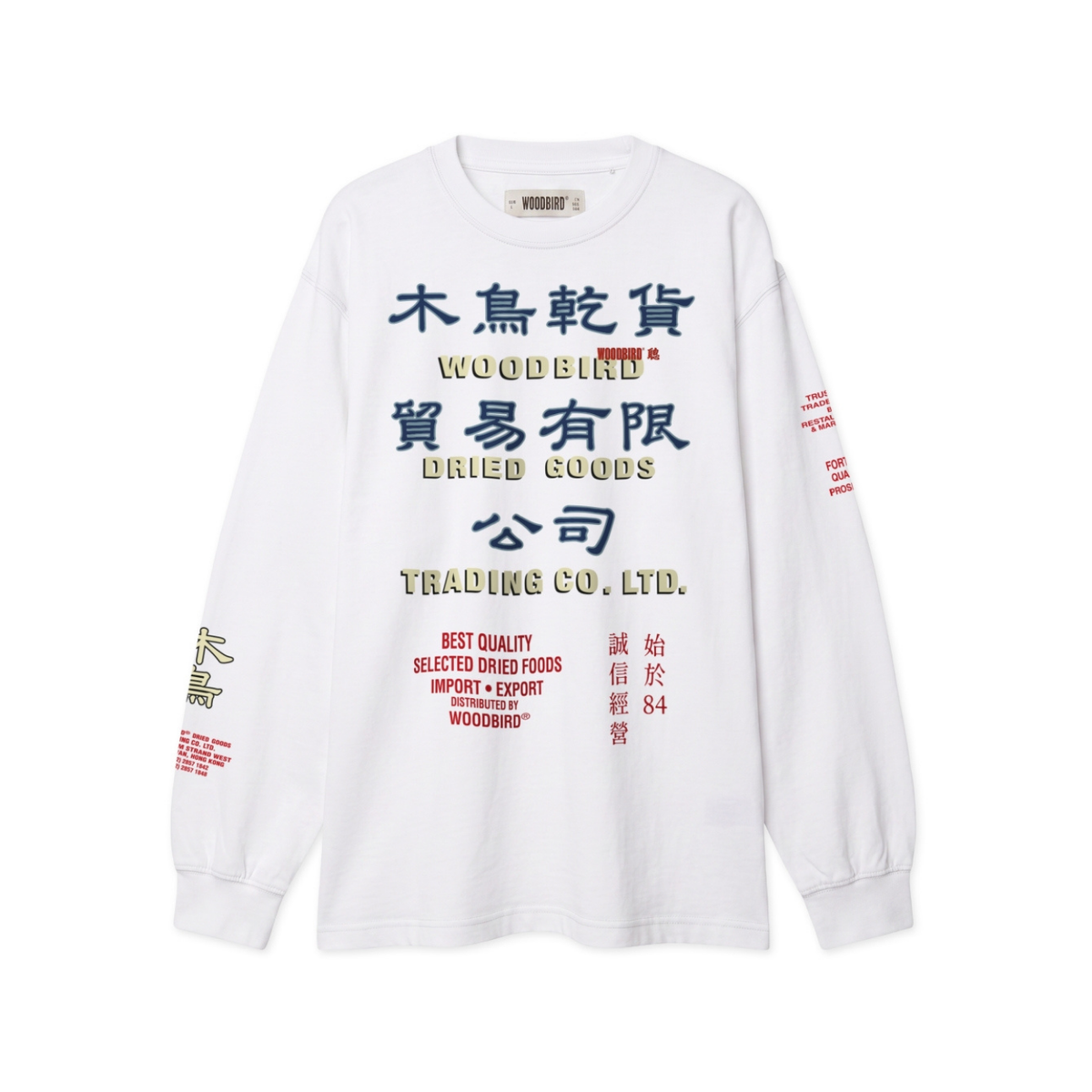 Baine Trade LS Tee - White
