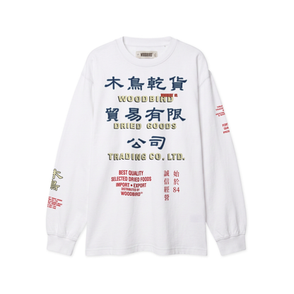 Baine Trade LS Tee - White