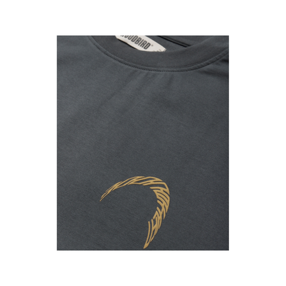 Baine Warp Tee - Slate Blue