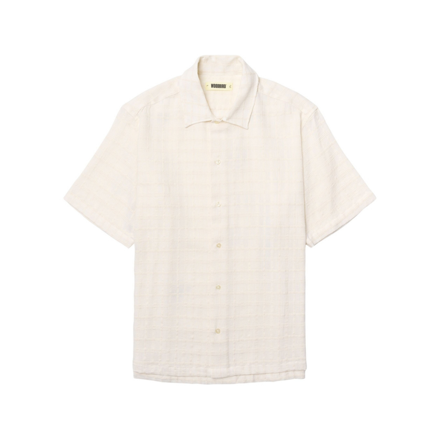 Banks Struc Check Shirt - Off White