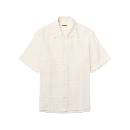 Banks Struc Check Shirt - Off White