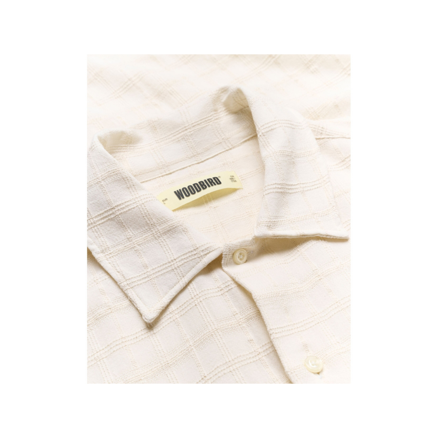 Banks Struc Check Shirt - Off White