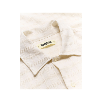 Banks Struc Check Shirt - Off White