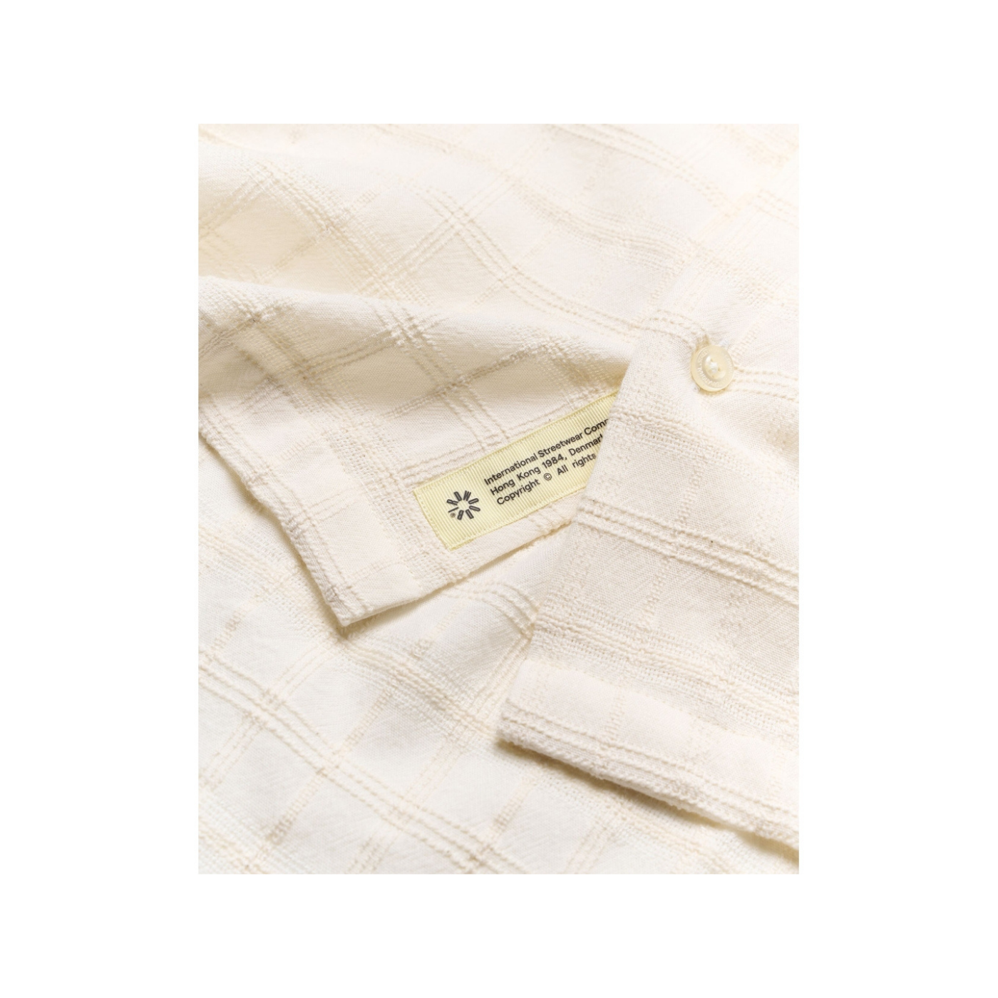 Banks Struc Check Shirt - Off White