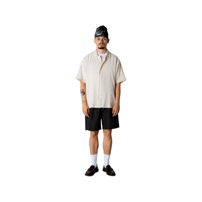 Banks Struc Check Shirt - Off White