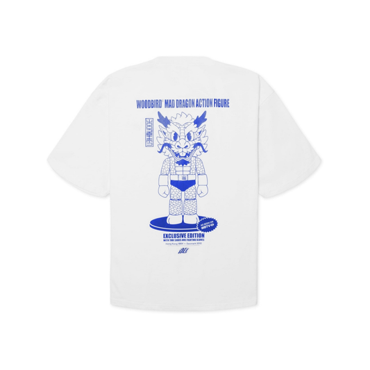 Beam Action Tee - White