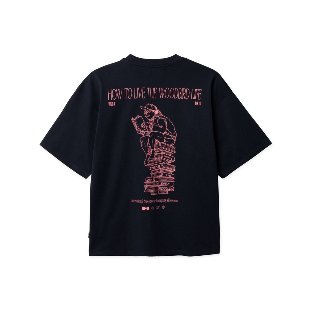Beam Book Tee - Dark Navy
