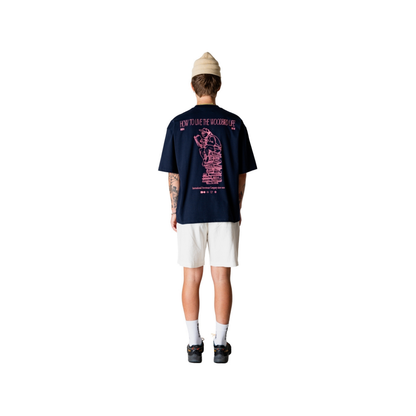 Beam Book Tee - Dark Navy