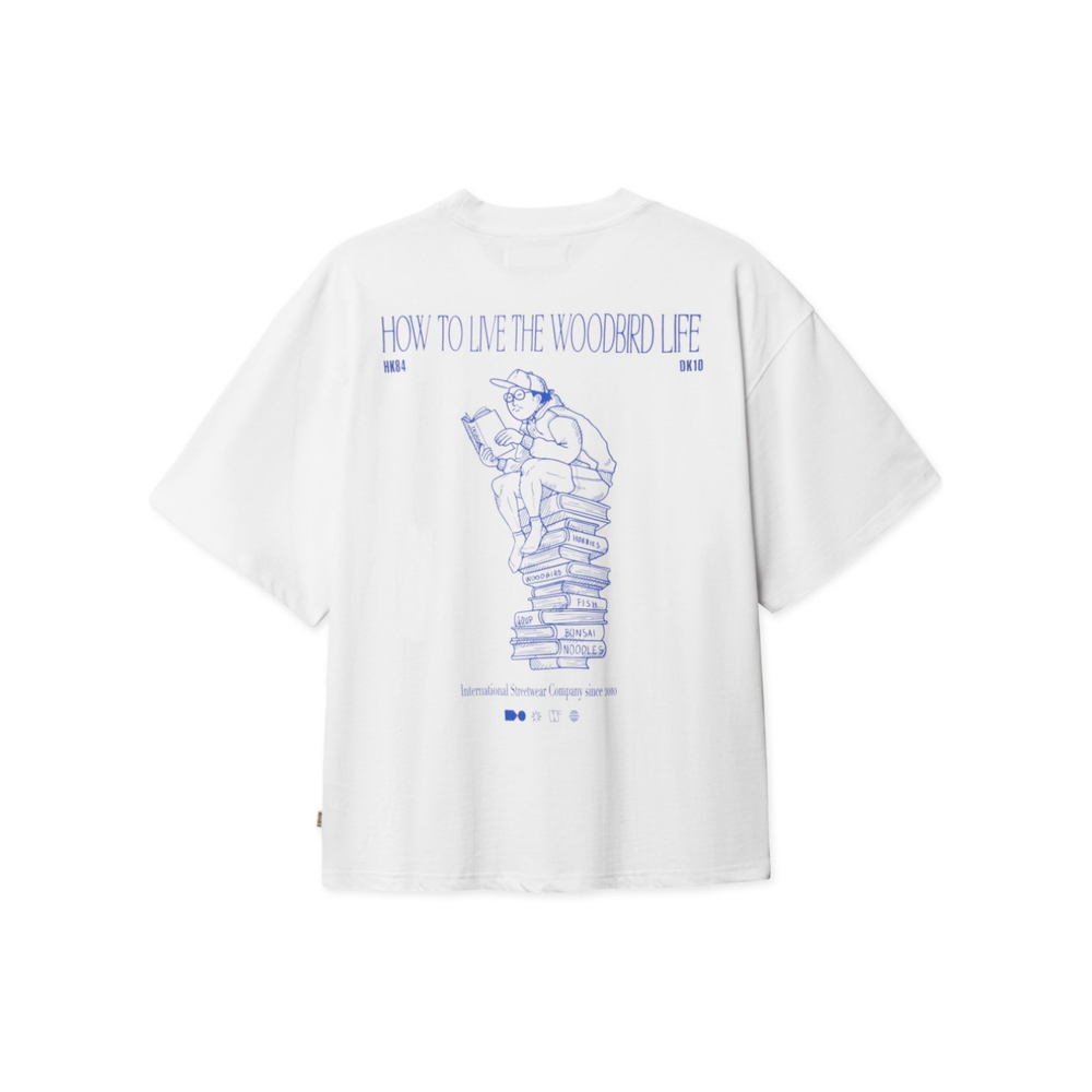 Beam Book Tee - White