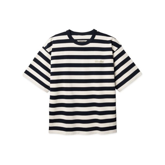 Beam Stripe Tee - Dark Navy