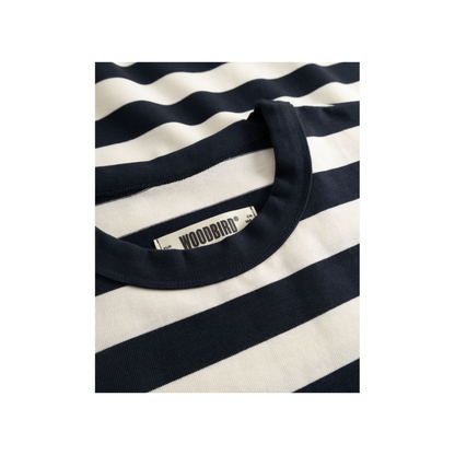 Beam Stripe Tee - Dark Navy