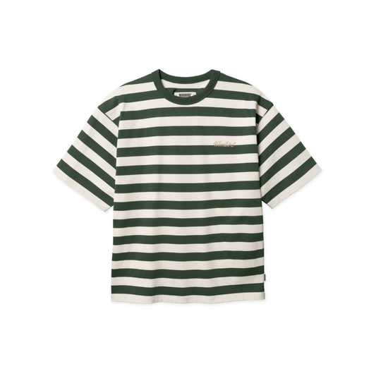 Beam Stripe Tee - Pine Green