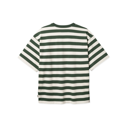 Beam Stripe Tee - Pine Green