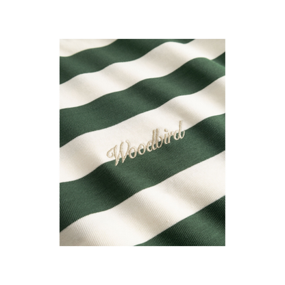 Beam Stripe Tee - Pine Green