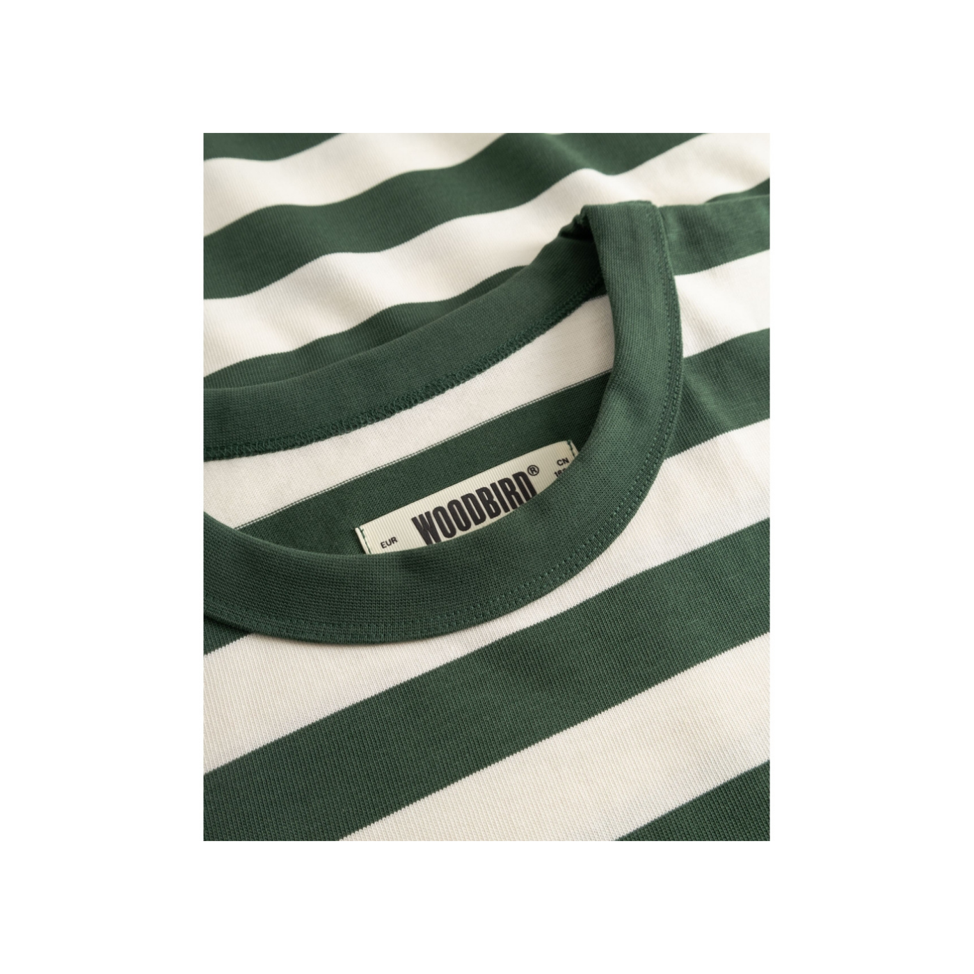 Beam Stripe Tee - Pine Green
