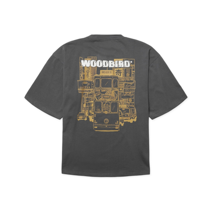 Beam Tram Tee - Slate Blue