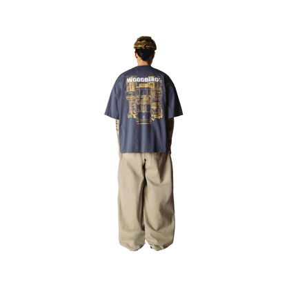 Beam Tram Tee - Slate Blue