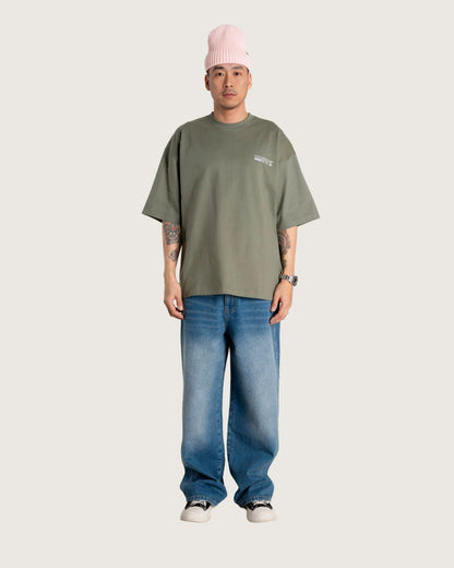 Beam Wobble Tee - Grey/Green