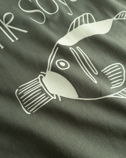 Baine Soya Tee - Grey/Green