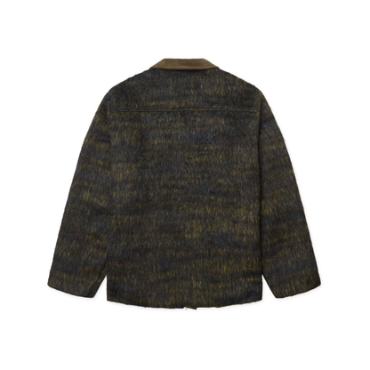 Blade Hairy Zip Jacket - Dark Olive