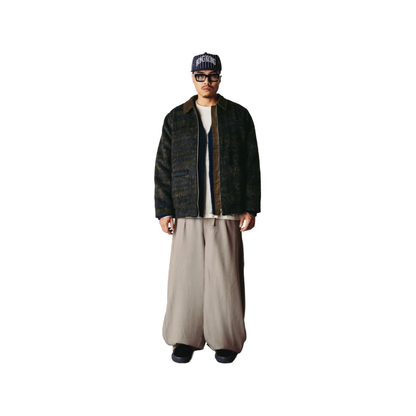 Blade Hairy Zip Jacket - Dark Olive