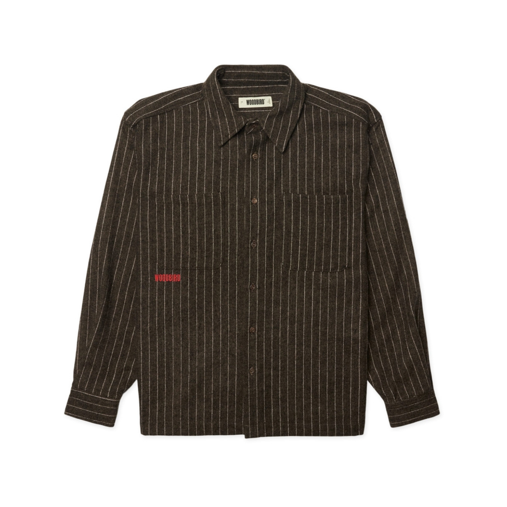Buzo Herringbone Shirt - Dark Olive