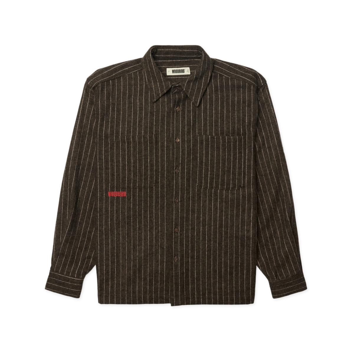 Buzo Herringbone Shirt - Dark Olive