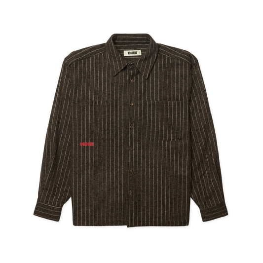 Buzo Herringbone Shirt - Dark Olive